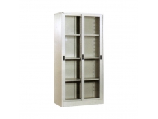 FULL HEIGHT GLASS SLIDING DOOR CUPBOARD 