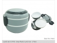 Lunch Jar 5 (V19) - Grey Plastic Lunch jar - 2 Tiers