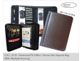 COL1 (V19) - Patterned PU Office / Home Safe Deposit Bag (With Multiple Keyring)
