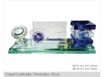 Crystal Cardholder + Penholder + Clock (8077)