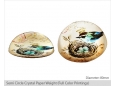 Semi Circle Crystal Paper Weight (8154)