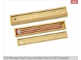 ECO Wooden Pencil Case with Ruler