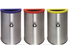 Stainless Steel Semi Round Recycle Bin