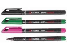 SCHWAN STABILO OHP MARKER F (PERMANENT) SET OF 4