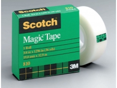 SCOTCH MAGIC TAPE 3M-810 1/2"X36