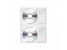 CD PROTECTOR POCKET WITH 2 HOLES 100PC/PKT CD-P-2R