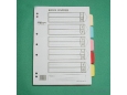 POWERLINE COLOUR INDEX DIVIDER A4 5 COLOUR 10 Set/pkt