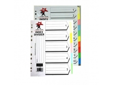 LUCKY STAR INDEX DIVIDER A4 10 COLOUR 