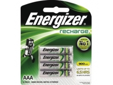 ENERGIZER RECHARGEABLE BATTERY NH12BP4 900mAH AAA (4)