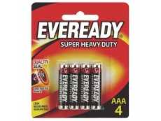 EVEREADY SUPER HEAVY DUTY 1212-BP4 BATTERY SIZE AAA (4's) 20