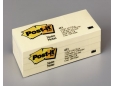 3M POST IT PAD 653 YELLOW 1.5"X2" 2PAD/PKT