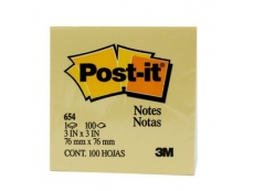 3M POST IT PAD 656 YELLOW 2" X 3"