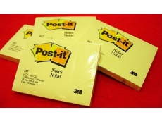 3M POST IT PAD 655 YELLOW 3" X 5" 100S