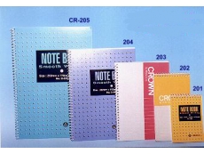 CROWN SPIRAL NOTE BOOK 201 A7 (73X105)MM 