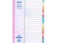 ABBA COLOUR INDEX DIVIDER A-Z 