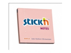 HOPAX STICK NOTES 3"X3" PINK