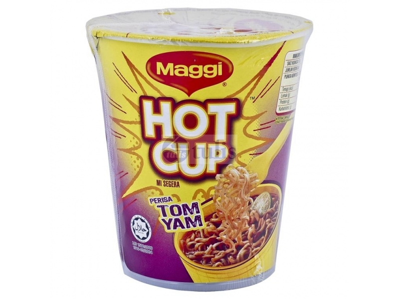 MAGGI Hot Cup Instant Noodles Tom Yam Cup 66gm - Largest office 