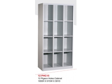 12 Pigeon Holes Cabinet PHC-15  1830H x 915W x 381D