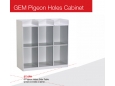 6 Pigeon Hole Cabinet Side Cabinet ST 6PH 915H x 915W x 381D