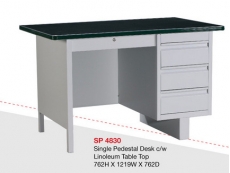 Steel Desk SP4830 c/w Linoleum Table Top