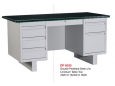 Steel Desk DP6030 Double Pedestal c/w Linoleum Table Top