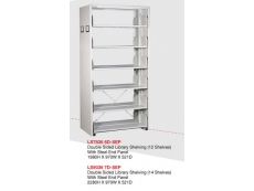Library Shelving Double Sided- Steel End Panel