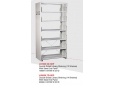 Library Shelving Double Sided- Steel End Panel