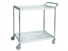 STAINLESS STEEL 2 TIER TRAY TROLLEY 2TT-1104/22