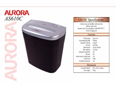 AURORA SHREDDER AS610C WITH BASKET