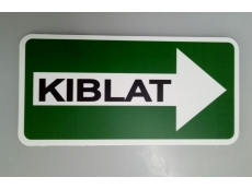 KIBLAT SIGN (10CM X20 CM)