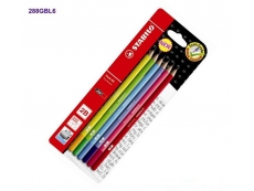 SCHWAN STABILO EXAM GRADE 2B PENCIL ASSORTED 6 BODY COLOUR 6s (288GBL6)