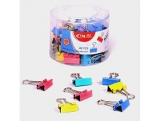 DINGLI COLOUR BINDER CLIP 19MM ¾” 40PC/BOX