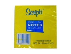 SCRIPTI STICK ON NOTES 3X3” (76X76)MM