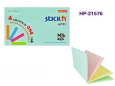 HOPAX STICK N NOTE 3X5 MAGIC 4in1 PASTEL 100s 21576