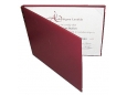 CH8CPVC PVC CERTIFICATE HOLDER W/O SPONGE &  CORNER CLIP MAROON