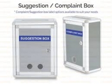 SUGGESTION/COMPLAINT BOX (L) 260LX340HX130W(MM) WB615