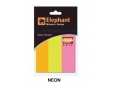 ELEPHANT STICKO NOTE PAGE MARKER 1"x3" - NEON